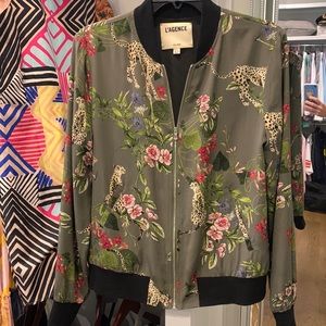 L’agence Ollie silk bomber jacket xs